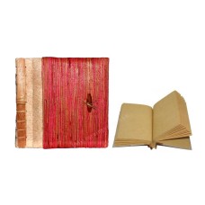 Notebook Small Red Pandanus Fiber