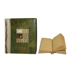 Notebook Medium Green Leaf Seeds CYPRUS