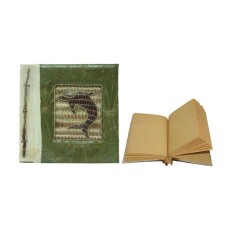 Small Notebook Small Green Leaf Dolphin