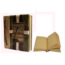 Notebook Medium Green Leaf Palm