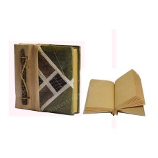 Notebook Small Green Leaf Banana Bark