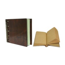 Notebook Wooden Brown Small