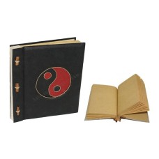 Notebook Medium Black Red Yin Yang