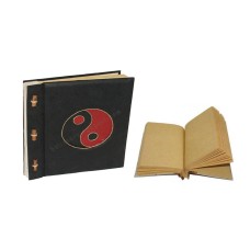 Notebook Small Black Red Yin Yang