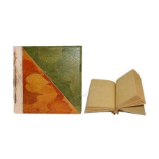 Notebook Small Green Yellow Leaf