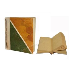 Notebook Medium Yellow Green Leaf