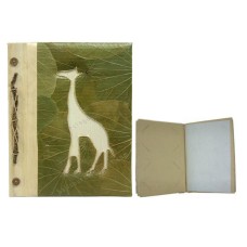 Photo Album Large Green Leaf Giraffe