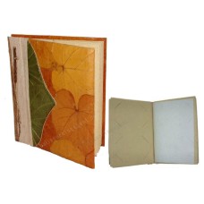 Photo Album Large Green Yellow Leaf