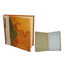 Photo Album Medium Green Yellow Leaf