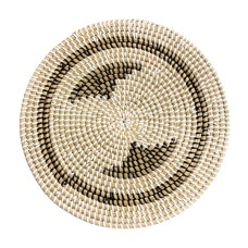 Rattan Dining Placemat Black 38 cm