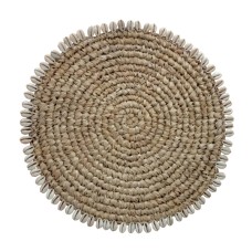 Straw Grass Dining Placemat Shell 38 cm