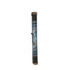 Bamboo Rainstick Black Blue Gecko 60 cm