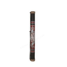 Bamboo Rainstick Black Brown Gecko 60 cm