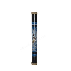 Bamboo Rainstick Blue Gecko Motif 60 cm