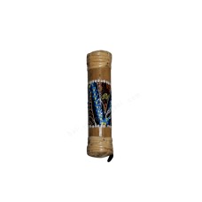 Bamboo Rainstick Painted Aborigine 15 cm