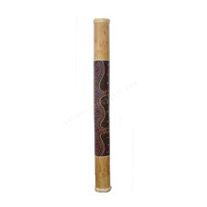 Bamboo Rainstick Painted Aborigine 80 cm