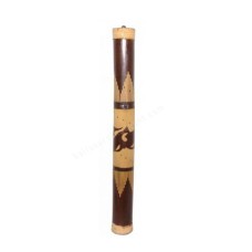 Bamboo Rainstick Carved Motif 60 cm