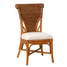 Rattan Dining Chair With Cushion NOVARA