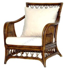 Rattan Arm Chair RAVENNA With Cushion