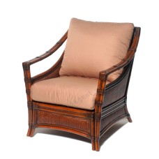 Rattan Arm Chair LATINA With Cushion