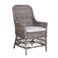 Grey Rattan MARISA Chair With Cushion