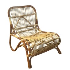 Brown Rattan LORENZO Chair 