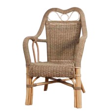 Grey Rattan FRANCO Arm Chair