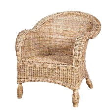 Brown Wash Rattan CATERINA Arm Chair