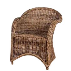 Grey Wash Rattan LUCIA Arm Chair