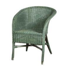 Green Rattan MARTINA Arm Chair