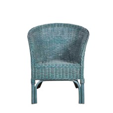 Blue Rattan OLIVER Kid Chair 