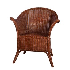 Brown Rattan LUNA Arm Chair 