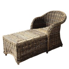 Grey Rattan SARA Lounger Chair