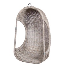 Grey Wash Rattan CARLA Hanging Chair