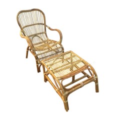 Natural Rattan NAYARA Chair And Stool