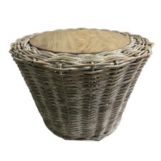 Grey Wash Rattan ANNA Coffee Table