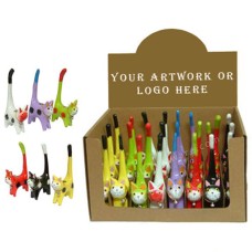 Multicolored Cat Ring Holder Display Of 24