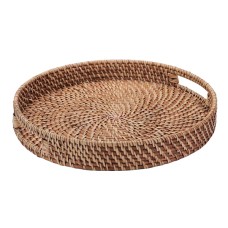 Rattan Honey Brown Fruit Tray 40 cm