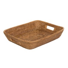 Rectangular Rattan Serving Tray 40 cm