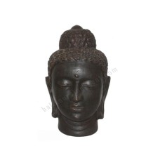 Terracotta Buddha Head Dark Brown 30 cm