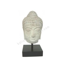 Stone Buddha Head On 15 cm