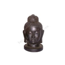 Terracotta Buddha Head Dark Brown 25 cm