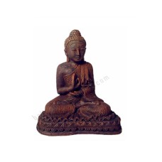 Terracotta Meditation Buddha Statue 25 cm