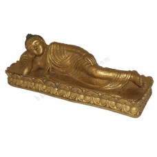 Concrete Fiber Gold Sleeping Buddha 25 cm