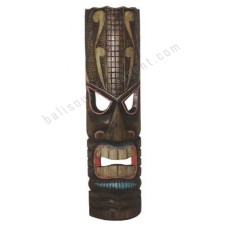 Wood Antique Brown TIKI Mask 100 cm