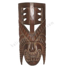 Wood TIKI Mask Antique Brown 40 cm