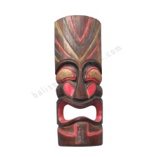 Wood TIKI Mask Red Brown 50 cm