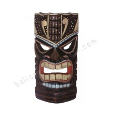 Wood Antique Brown TIKI Mask 30 cm