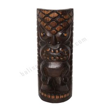 Wood TIKI Mask Antique Black 50 cm