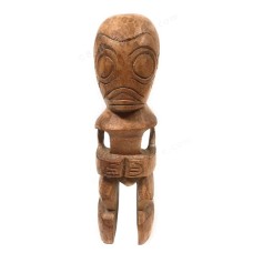 Wood Fisherman Good Luck Tiki Totem 30 cm